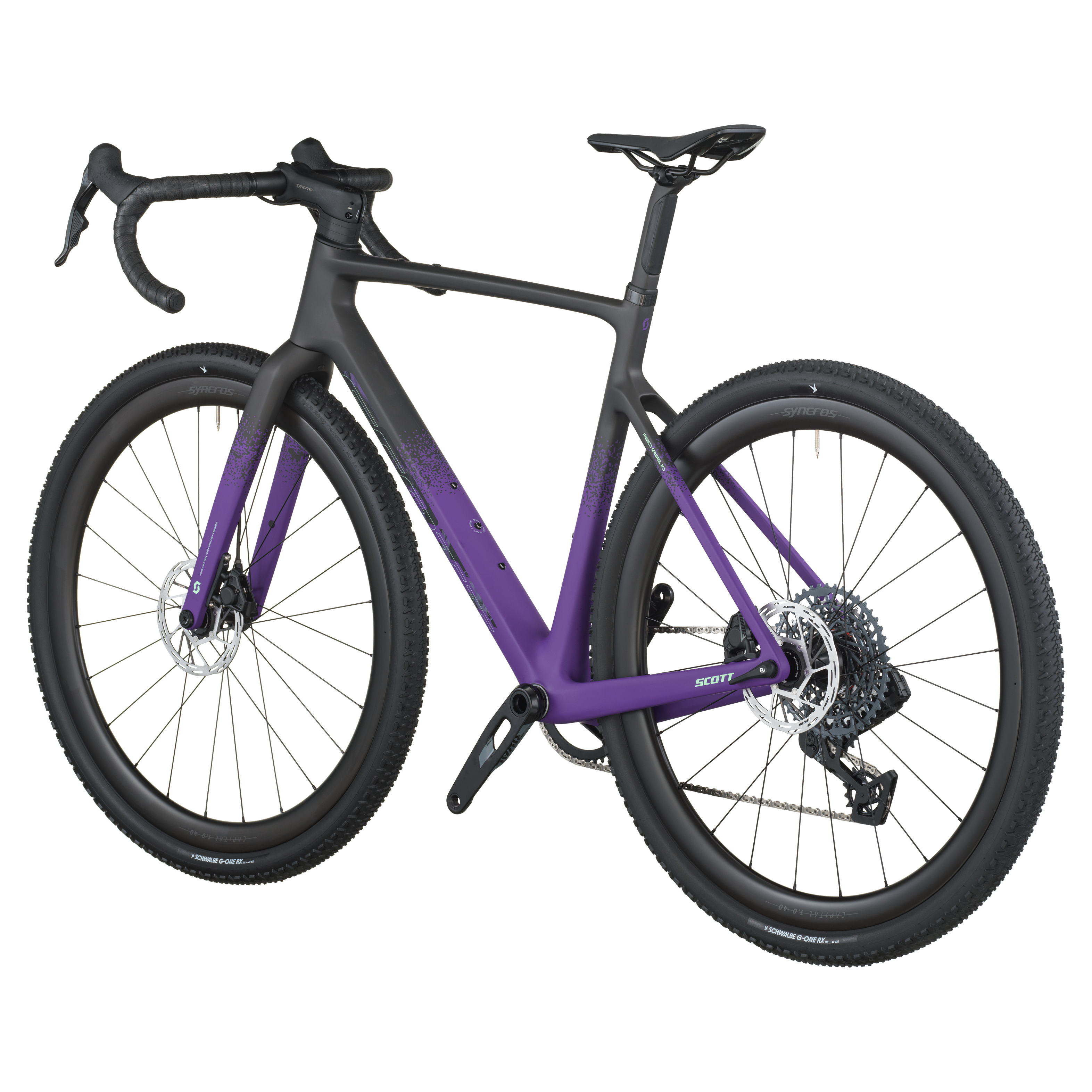Scott Addict Gravel 20 carbon zwart/indigo paars
