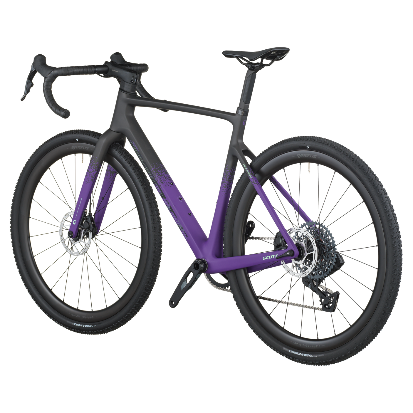 Scott Addict Gravel 20 carbon zwart/indigo paars