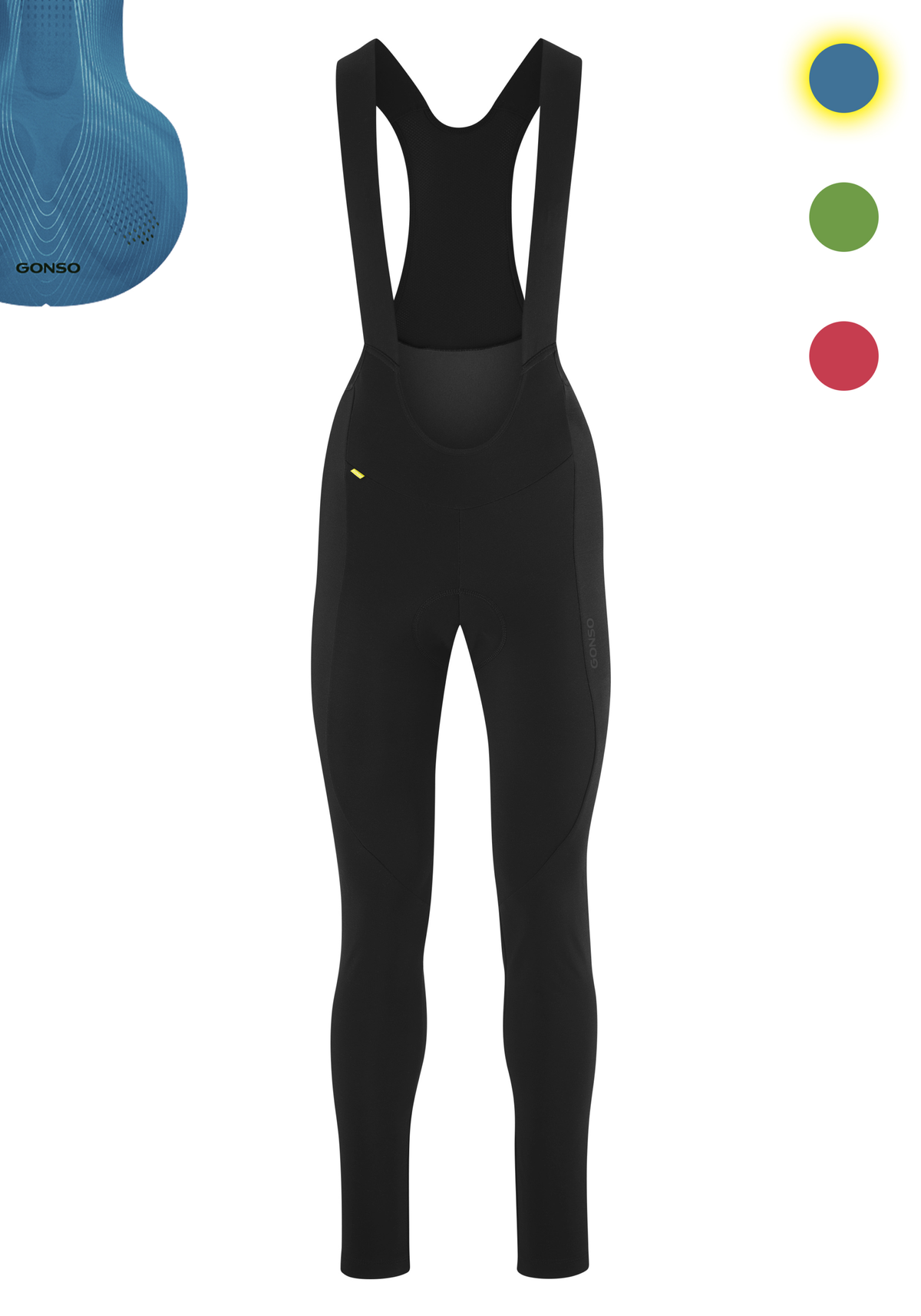 Gonso Sitivo Tight BIB W zwart / skydiver