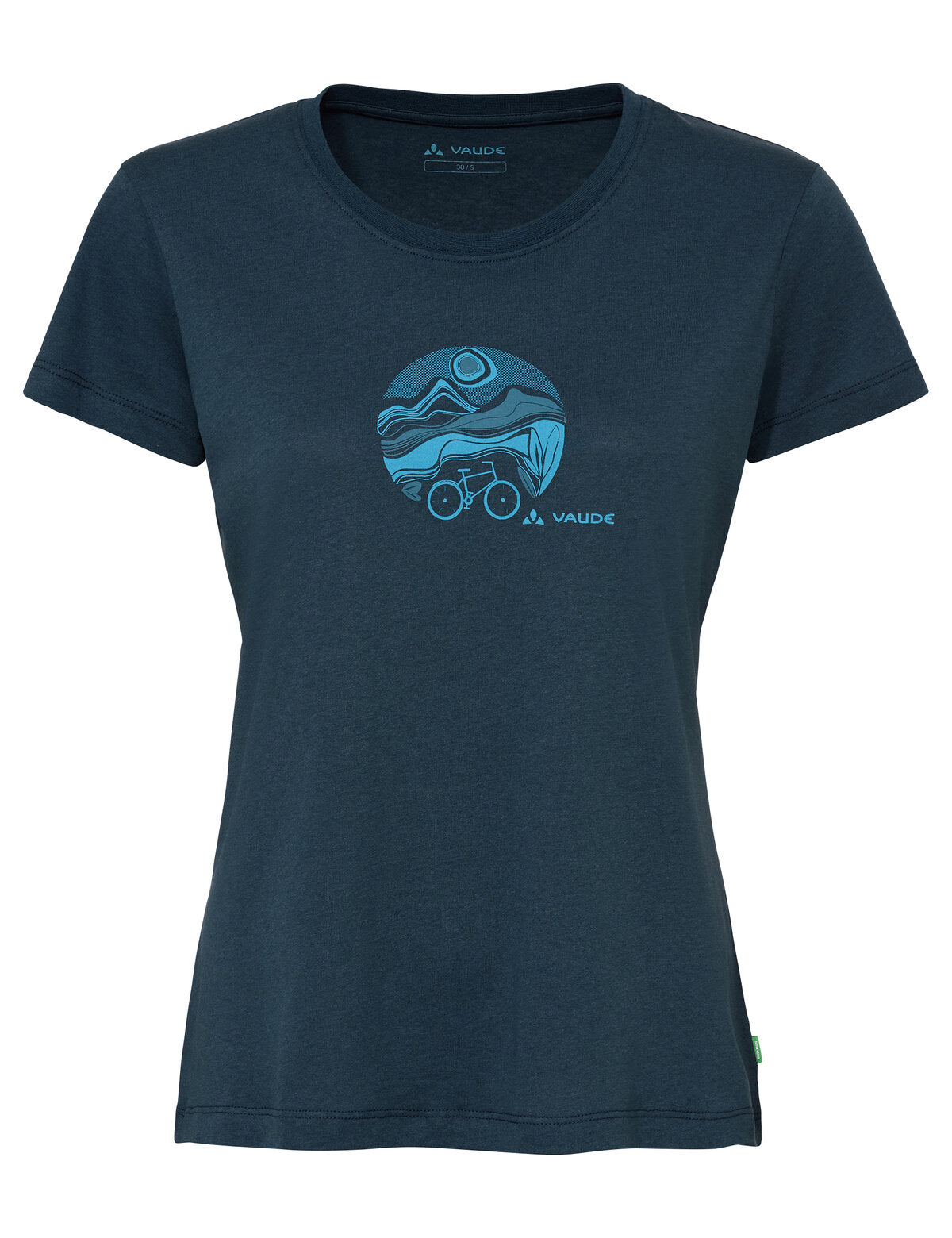 VAUDE Dames Fietser T-shirt V dark sea/dark sea