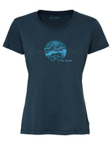 VAUDE Dames Fietser T-shirt V dark sea/dark sea