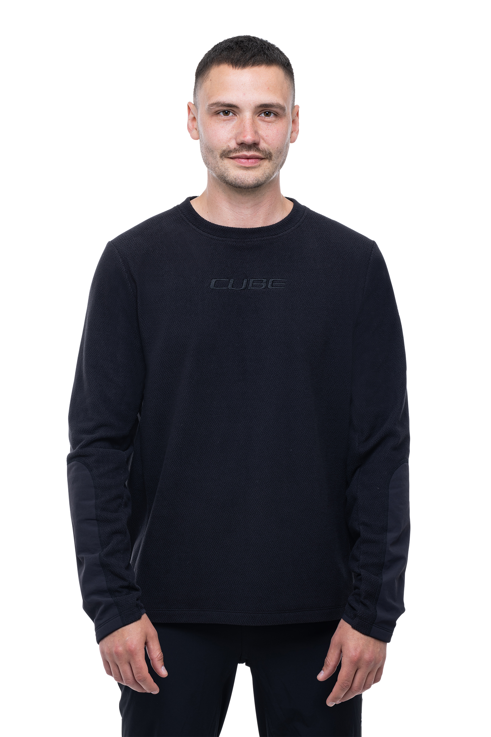 CUBE ATX fleece jersey lange mouw zwart