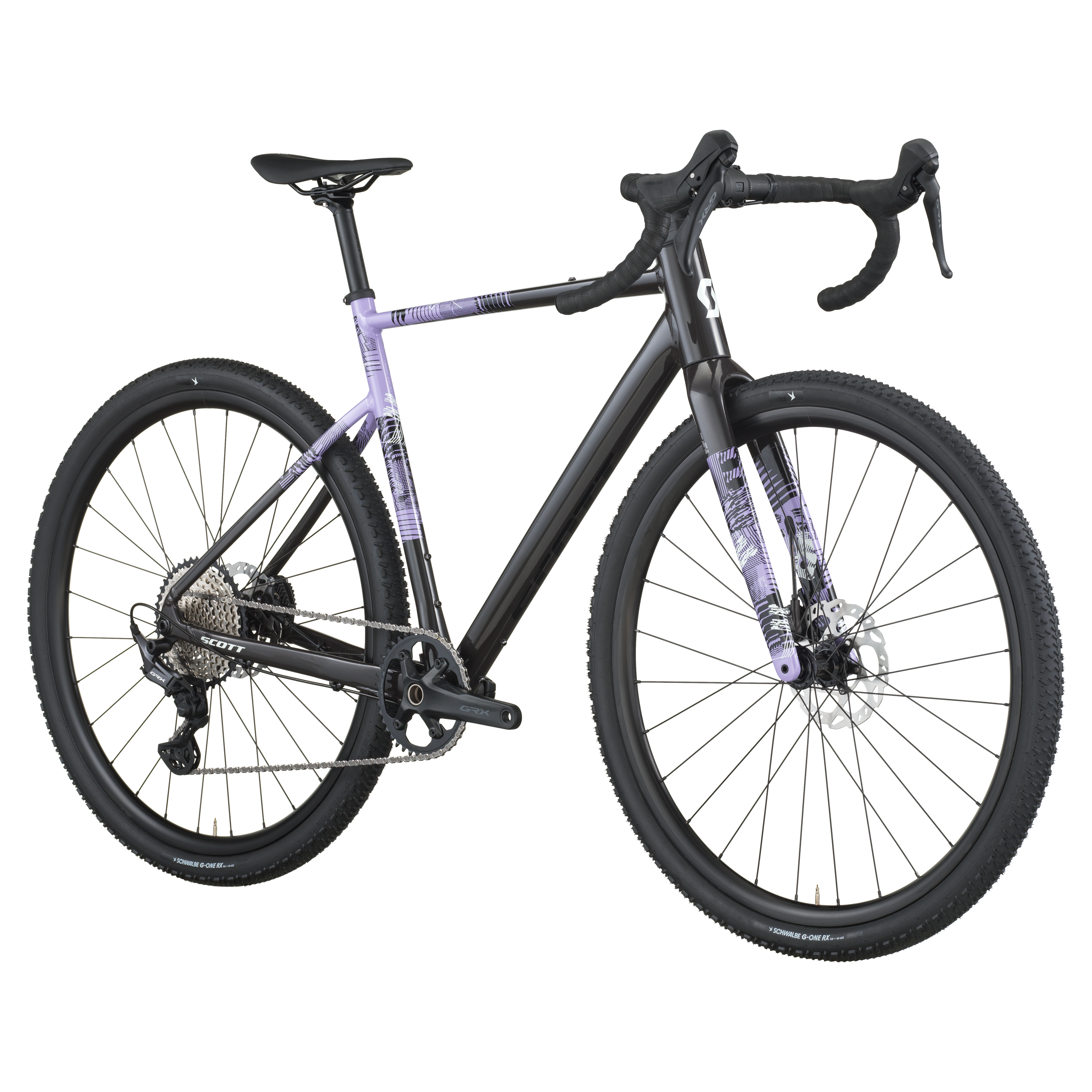 Scott Speedster Gravel 10 carbon zwart/tulp paars