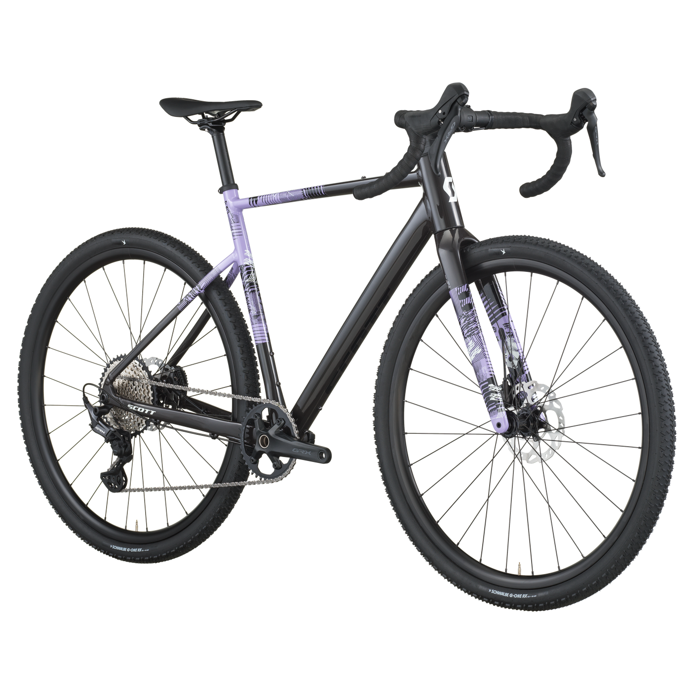 Scott Speedster Gravel 10 carbon zwart/tulp paars
