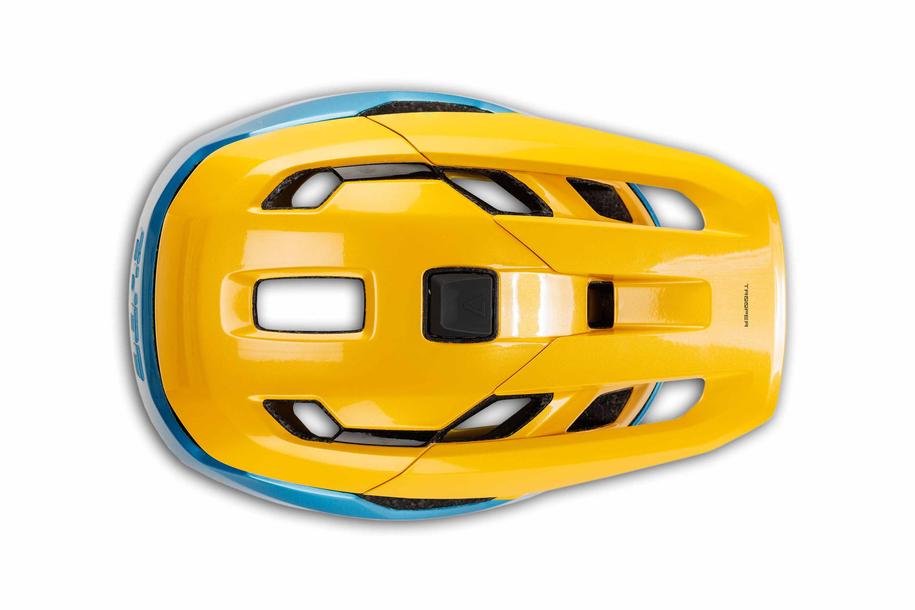 CUBE helm TROOPER geel'n'blauw'n'roze