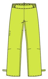 VAUDE Drop Pants II Dames geel