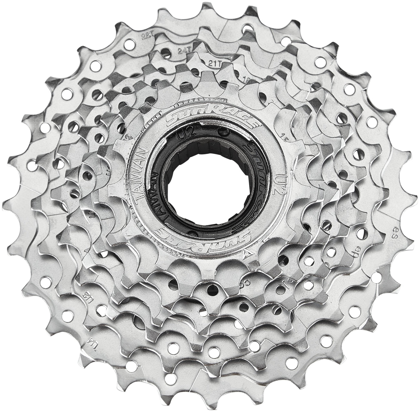 SunRace MFM30 Schroefkrans 7-speed 13-28T zilver