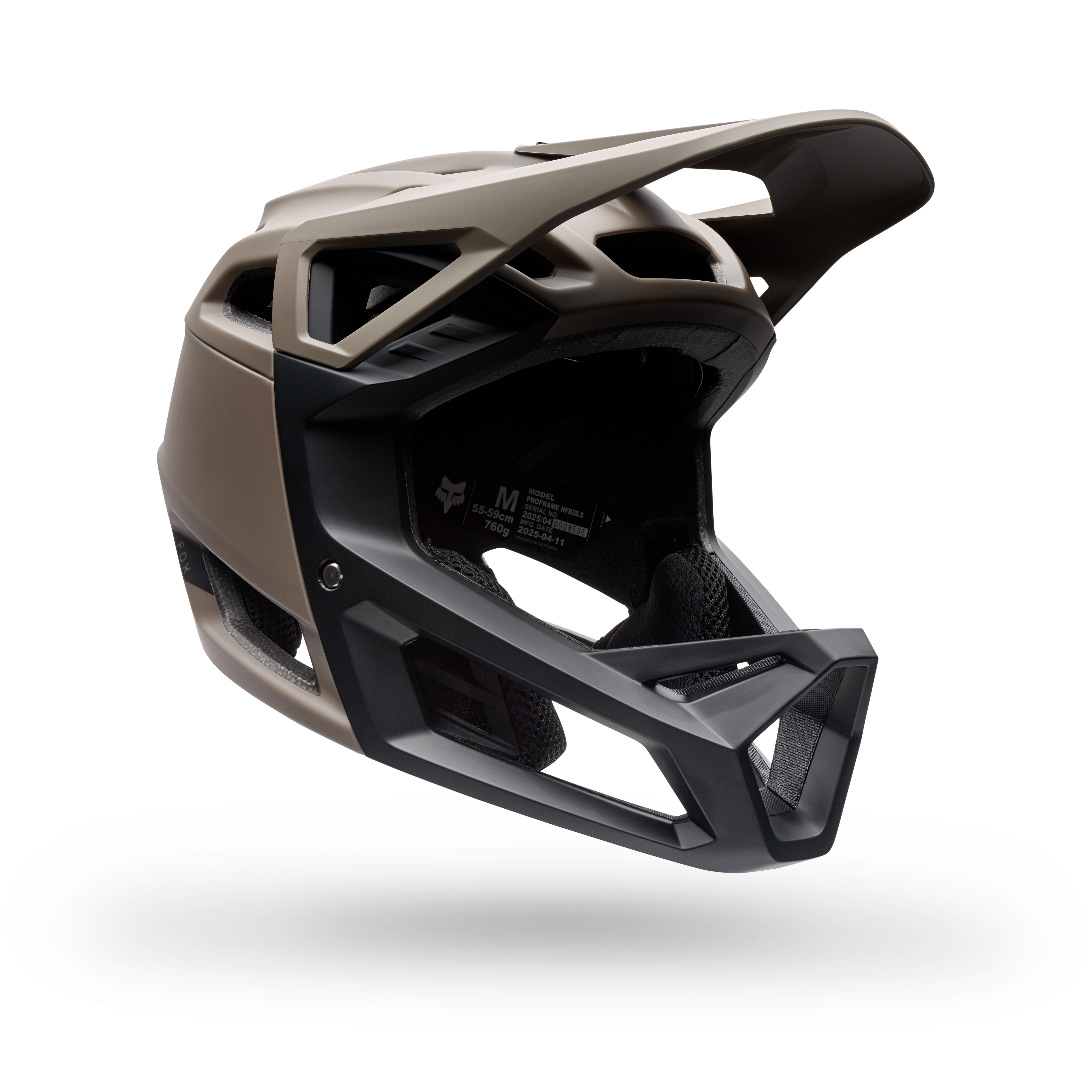 Fox Proframe Solid Full Face Helm Notenbruin