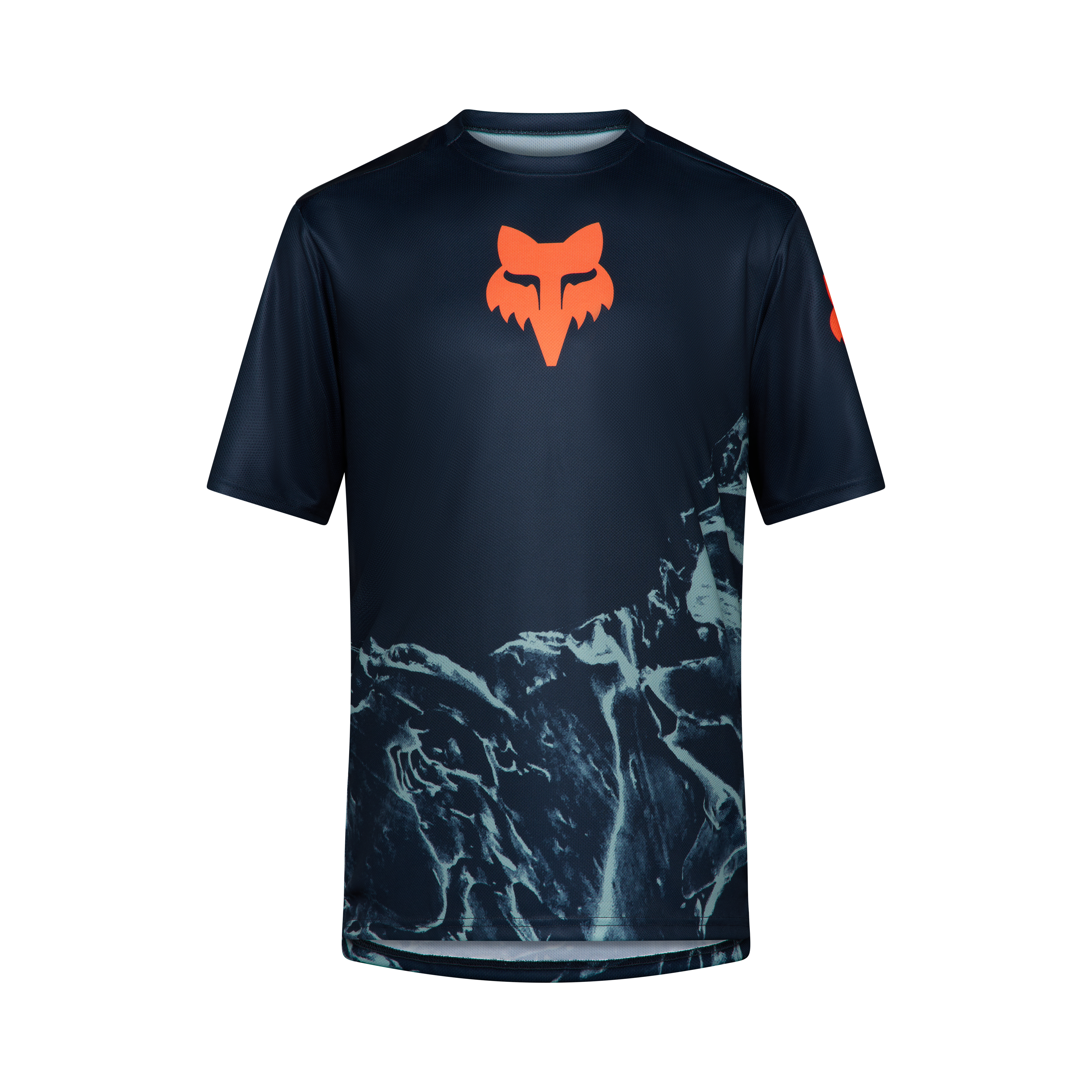 Fox Ranger SS Jersey Img Print Arctisch Blauw