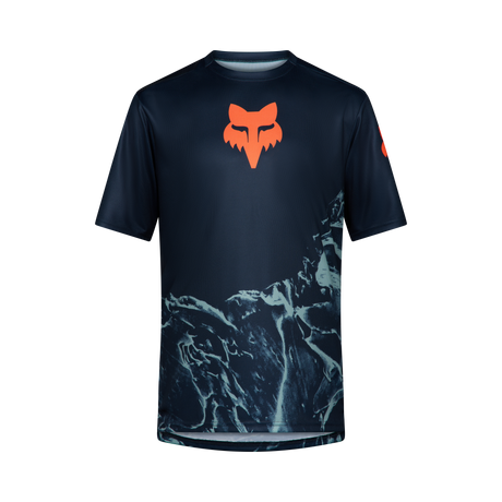 Fox Ranger SS Jersey Img Print Arctisch Blauw