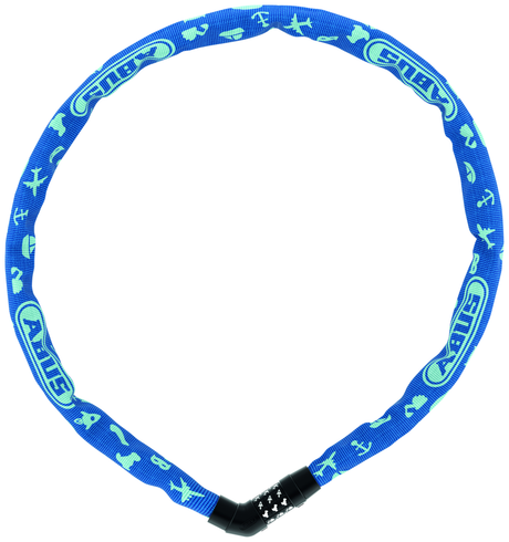 Abus kettingslot Steel-O-Chain™ 4804C SYMBOLS blauw