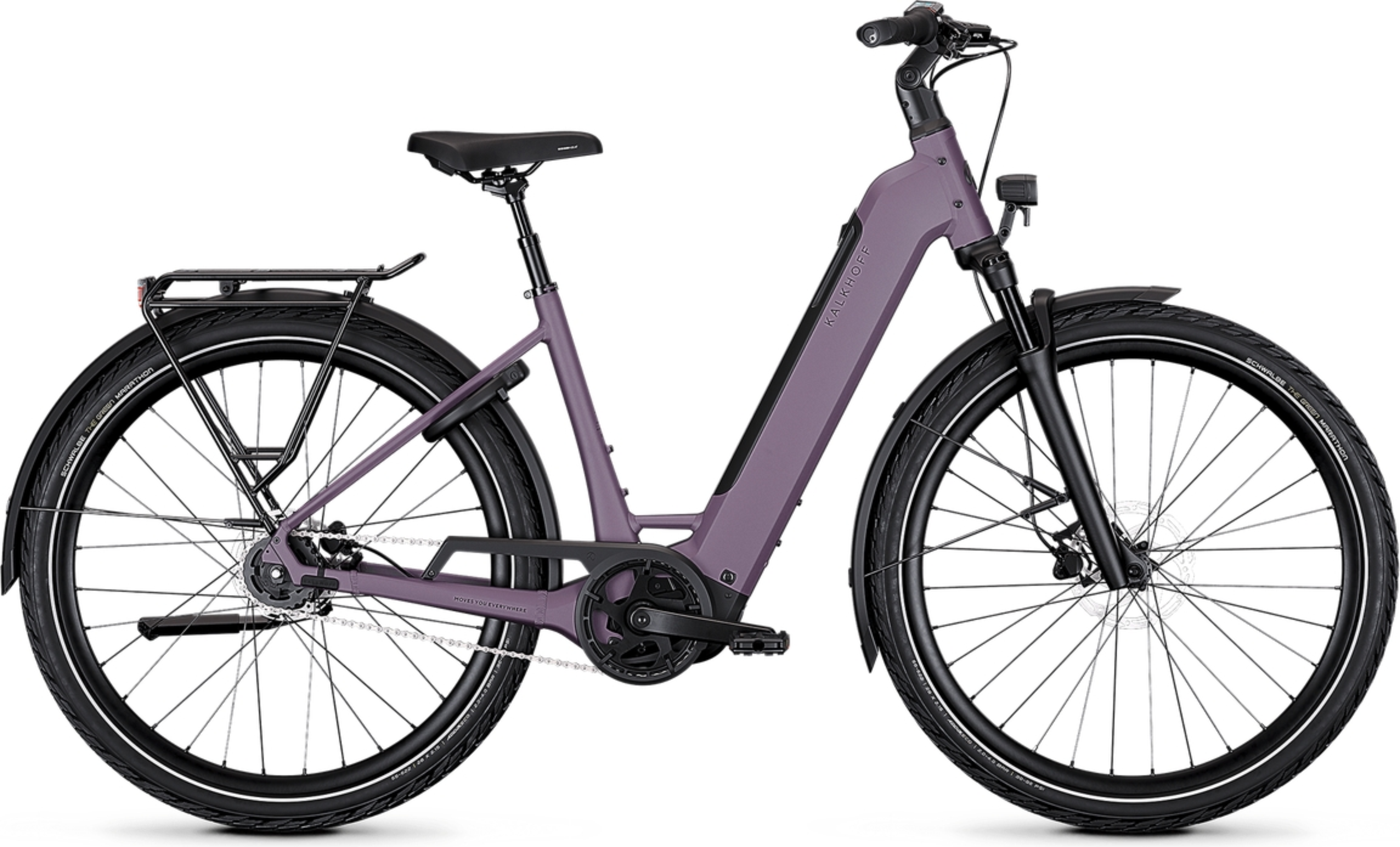 Kalkhoff IMAGE 3 ADVANCE Wave Terugtraprem 540 midnightplum matt