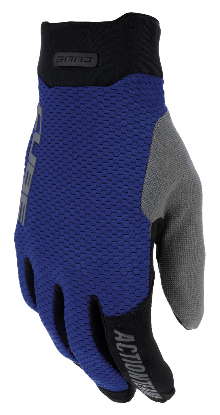 Cube Handschoenen Gravity lange vingers X Actionteam blauw