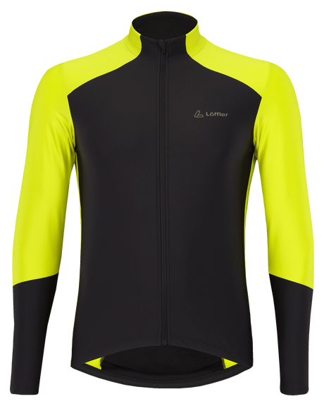 Löffler M Bike L/S Jersey Combo Mid Zwart/Neon Geel