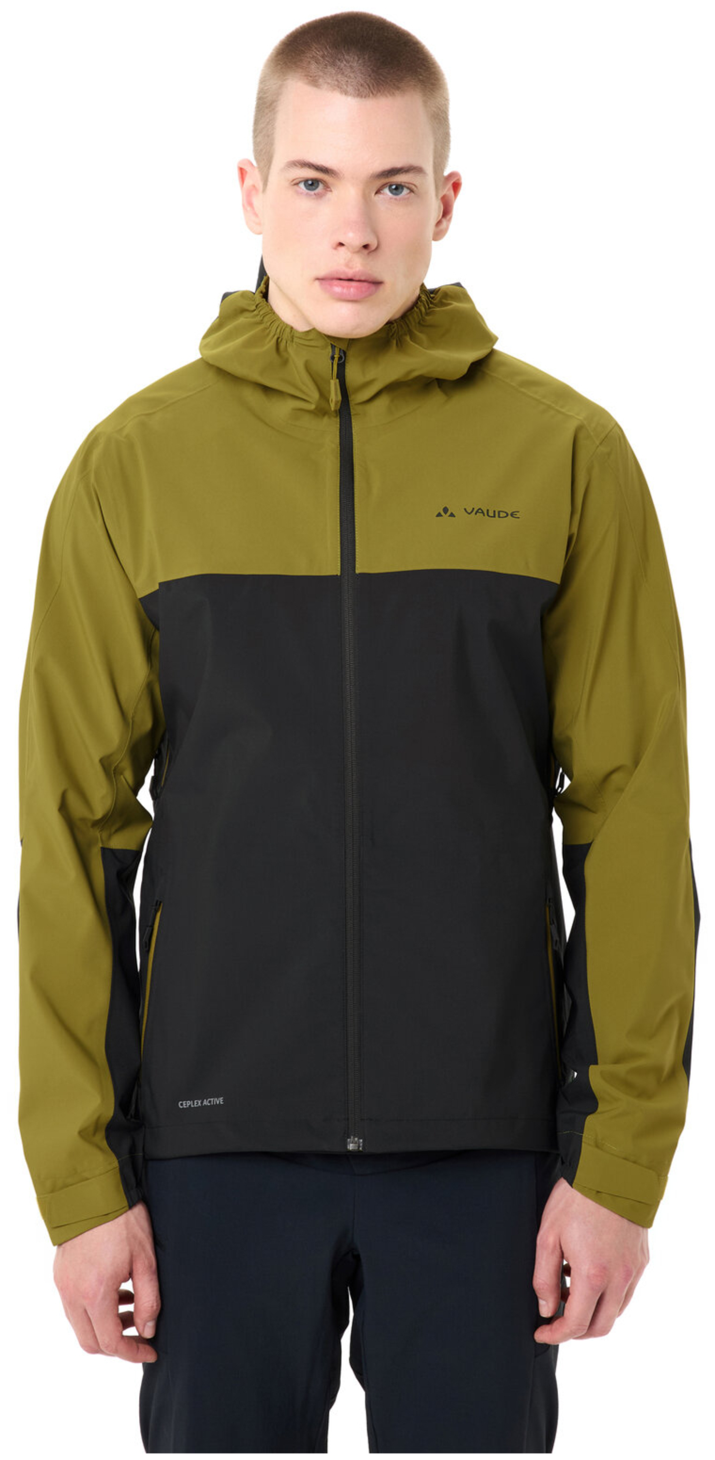 VAUDE Heren Moab Regenjas donker blad