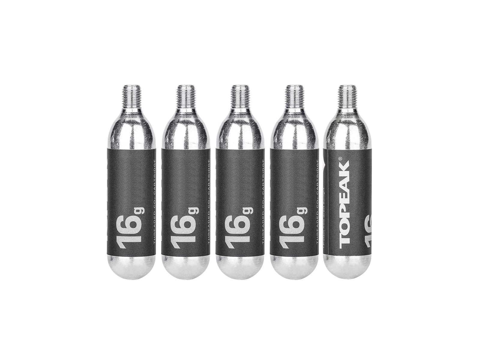 Topeak CO2 patroon met schroefdraad 16g 5 stuks