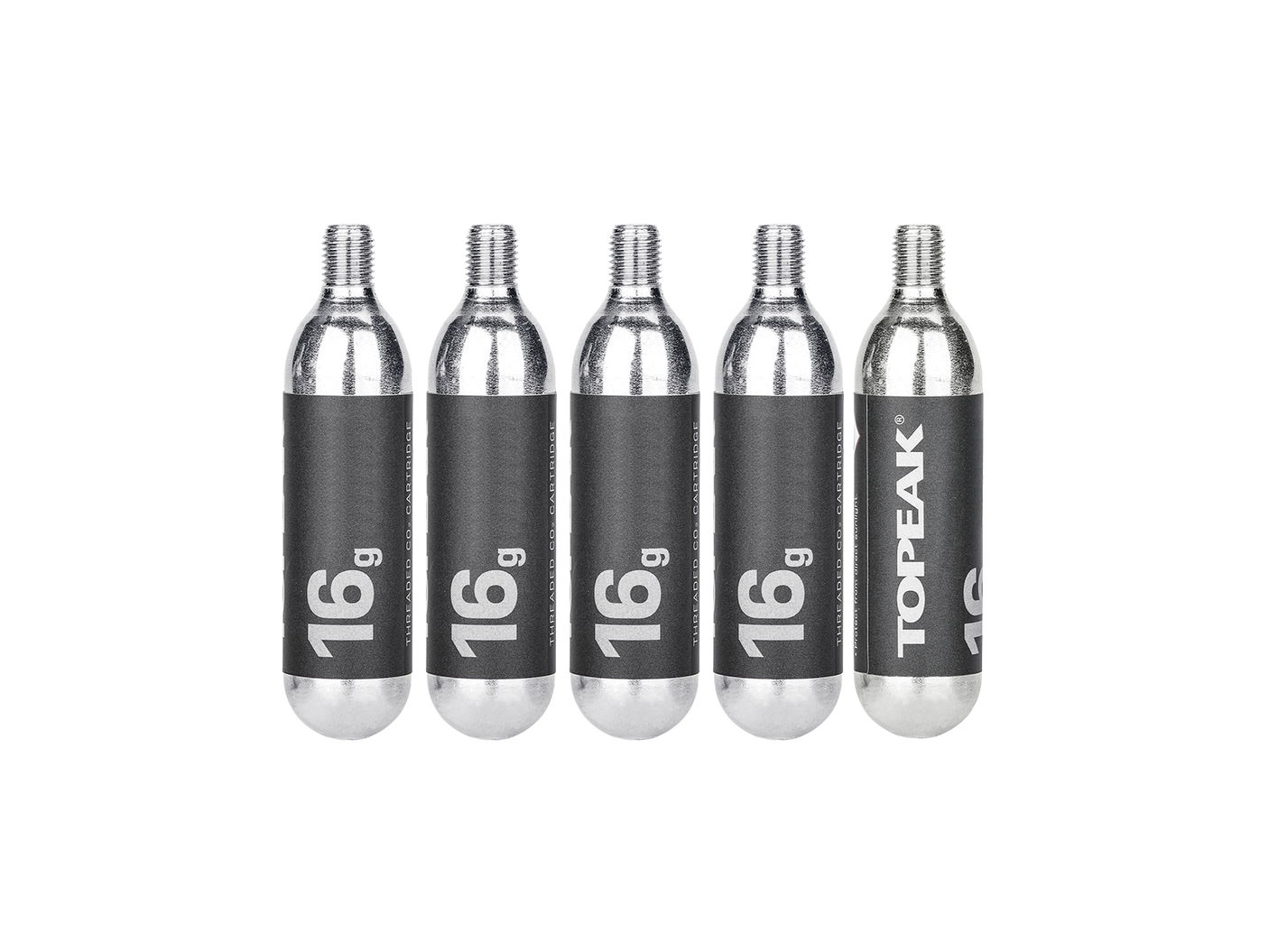 Topeak CO2 patroon met schroefdraad 16g 5 stuks