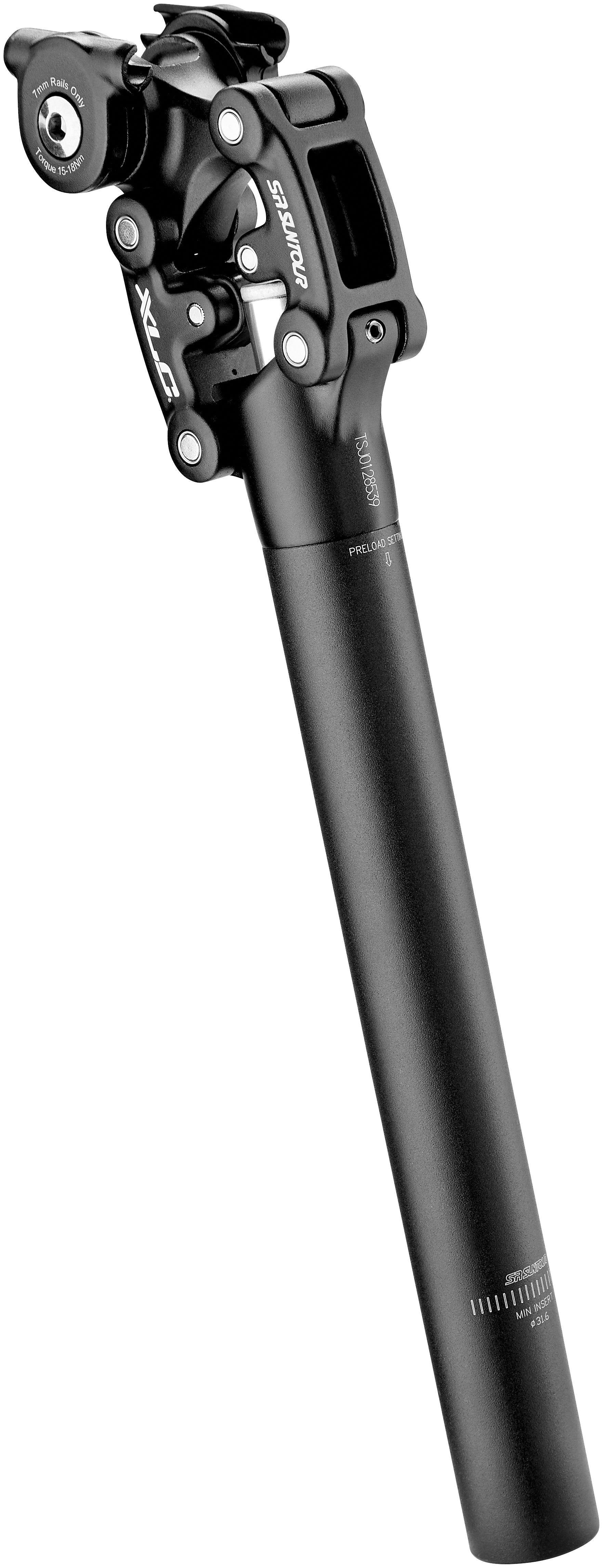 XLC SP-S11 verende zadelpen Ø31,6mm zwart