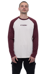 CUBE Organic Longsleeve rood en beige