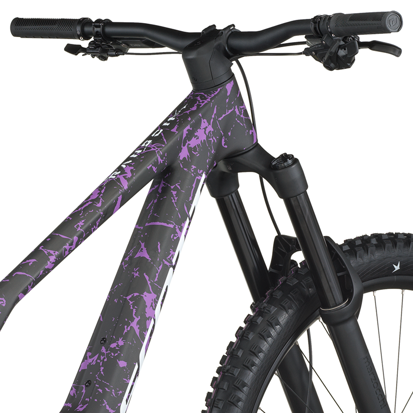 Scott Ransom 920 carbon zwart/crackle paars