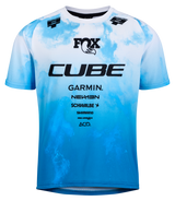 CUBE MTB Trui ROOKIE X Actionteam korte mouw topas blauw
