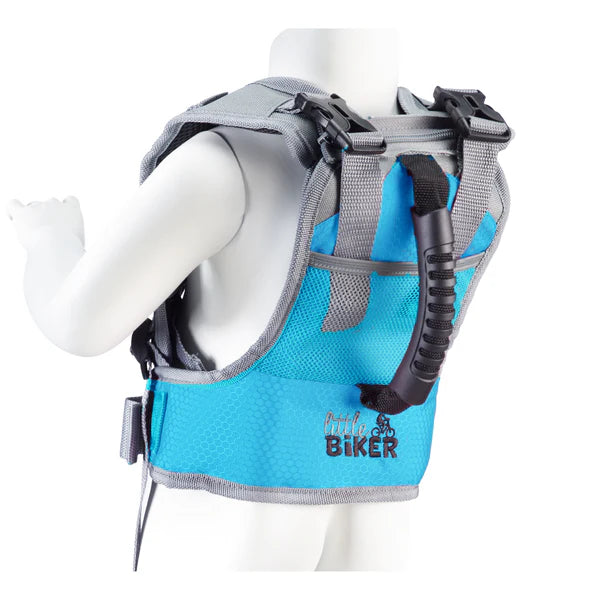 little Biker fietsleerjack Soft Blue