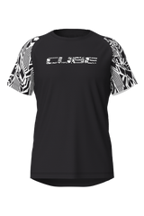 Cube MTB Shirt Razzle Dazzle korte mouw black´n´white