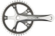 M-Wave Single Speed crankstel 44 tanden aluminium gepolijst zilver/zwart