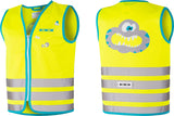 wowow veiligheidsvest Crazy Monster Jacket voor kinderen geel