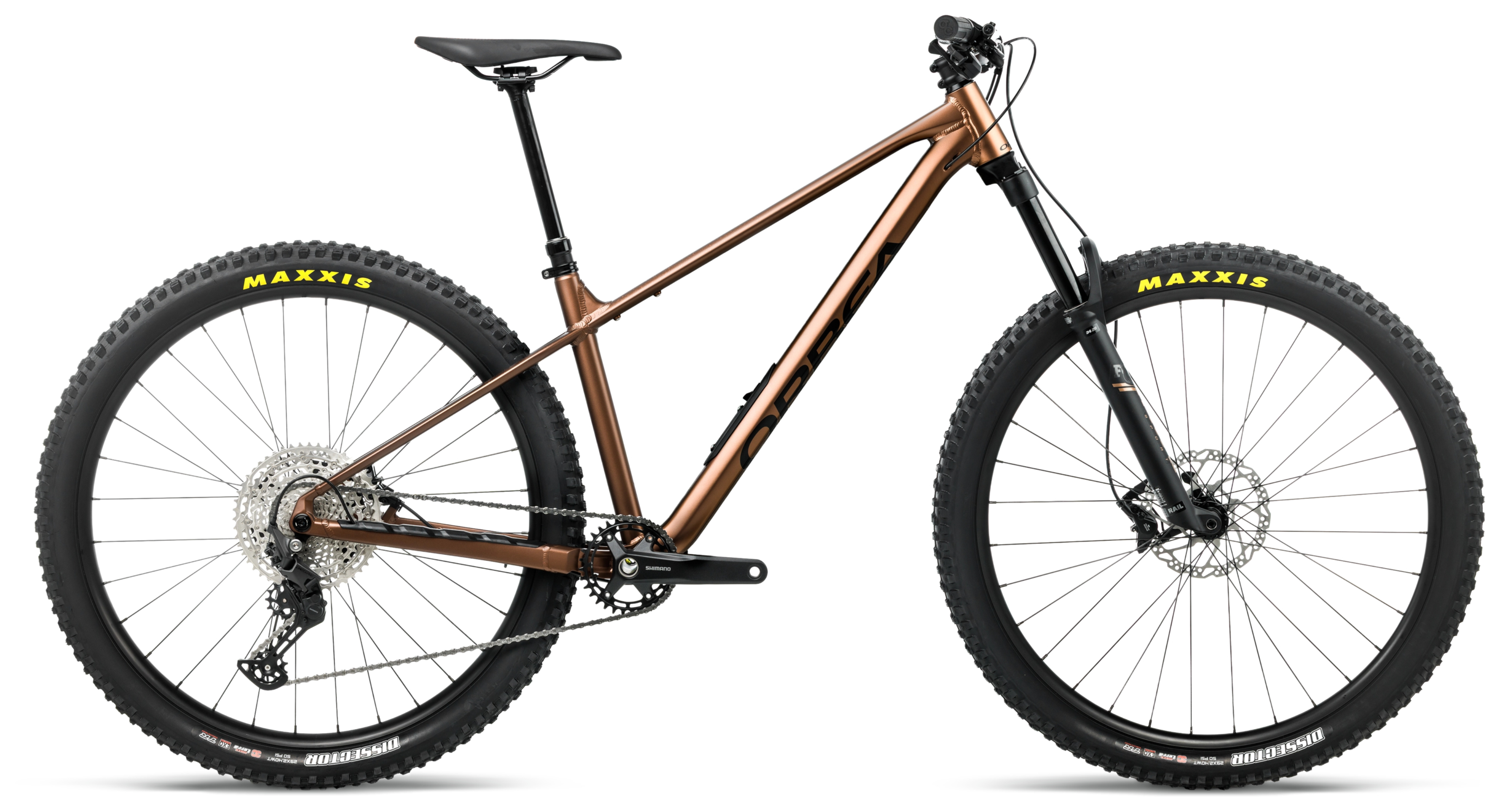 Orbea LAUFEY H10 Metallic Kaneel (Mat) - Zwart (Glans)