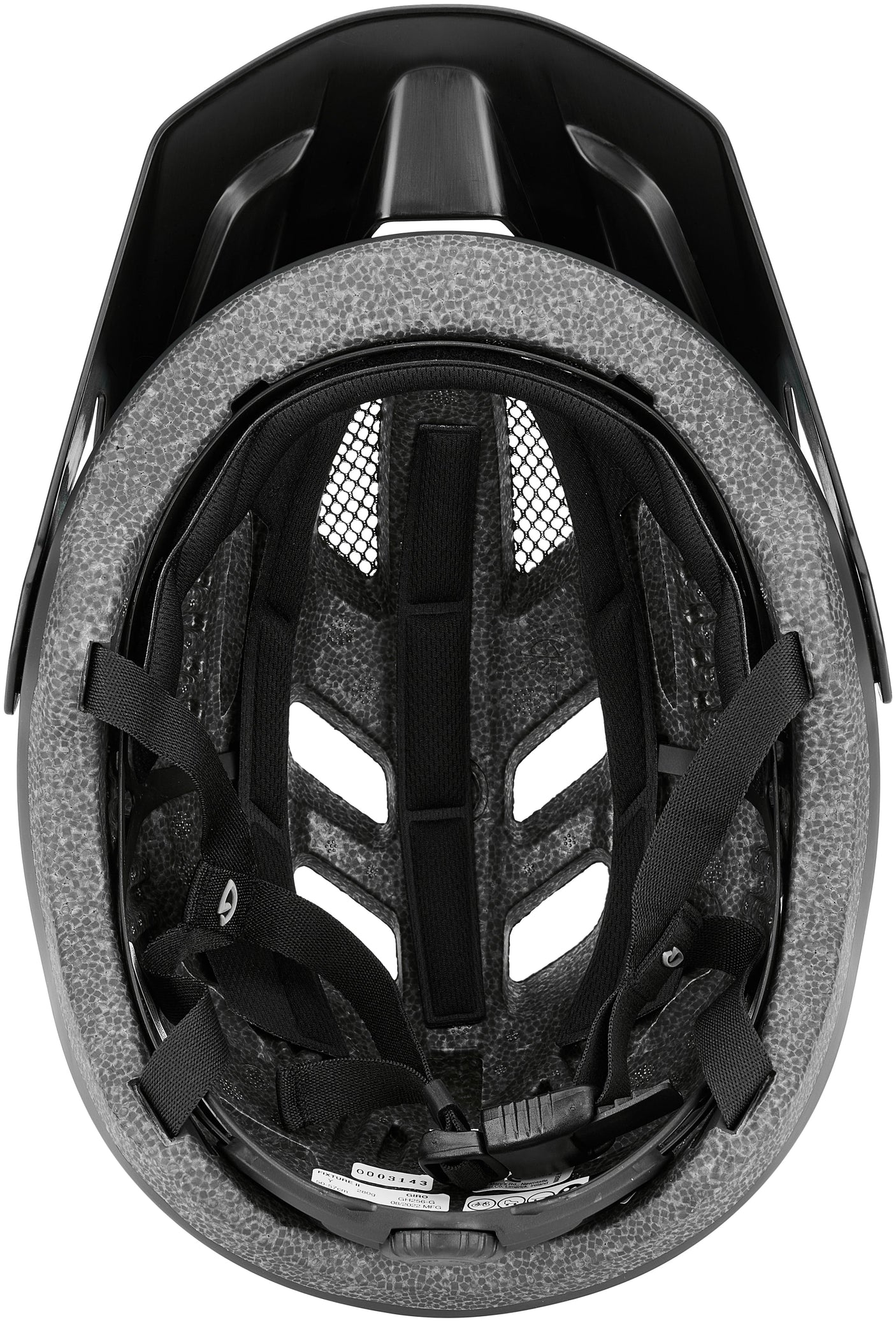 Giro Fixture II Y helm mat zwart/blauw