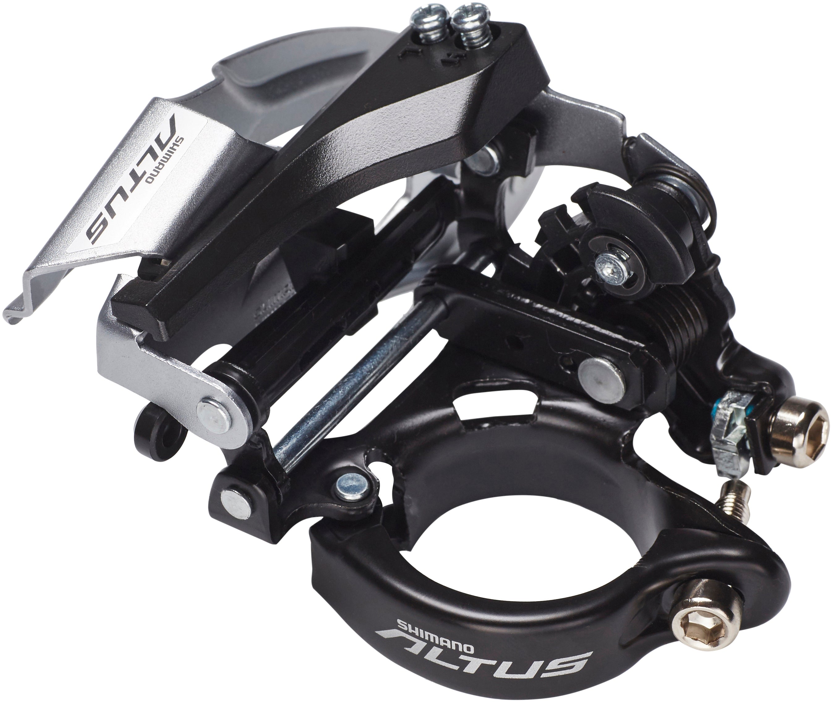Shimano Altus FD-M370 voorderailleur 3x9-speed klem Dual-Pull zwart/zilver