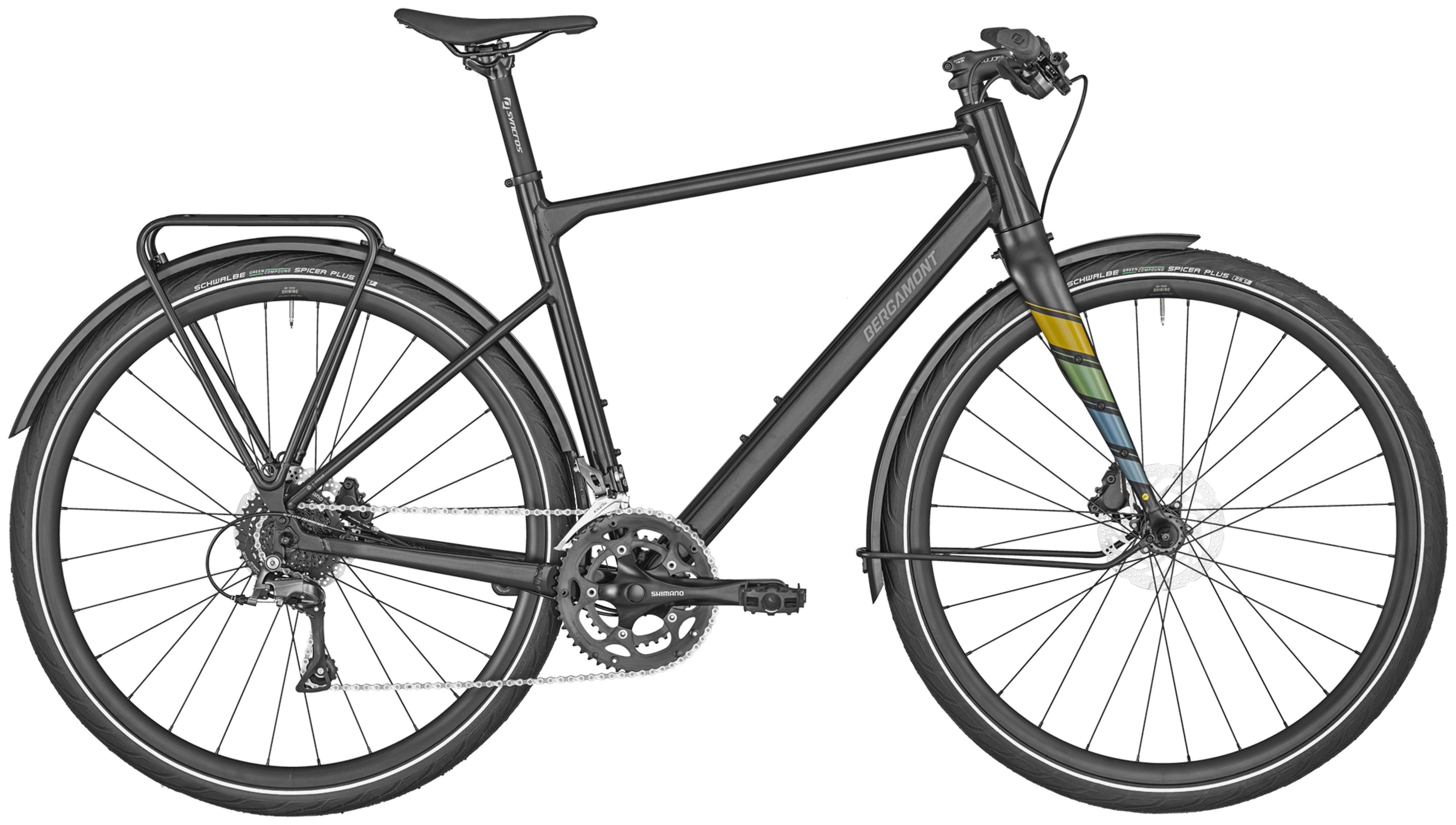 Bergamont Sweep 4 EQ glanzend flaky zwart