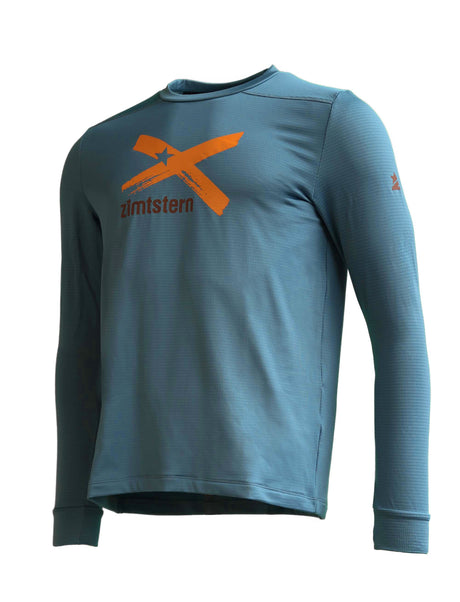 Zimtstern Crewz Shirt LS Heren Blue Steel