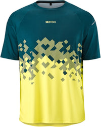 Gonso Mesores korte mouwen fietsshirt heren petrol/geel – aktuelle Variante