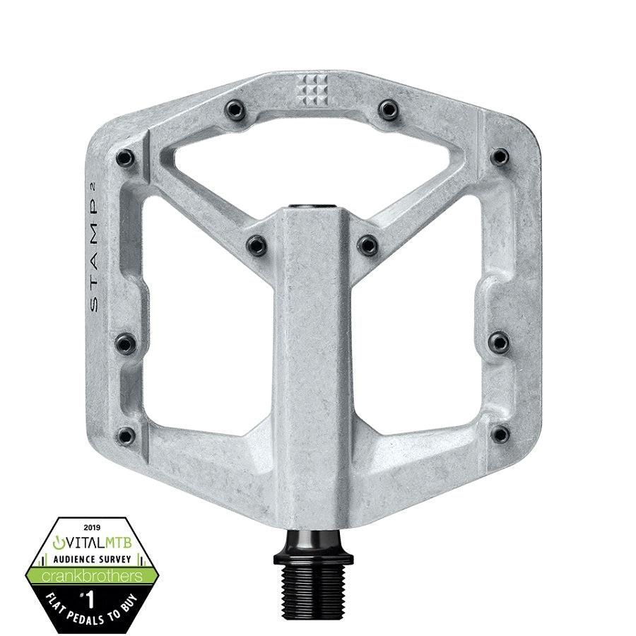 Crankbrothers Stamp 2 Small platform-pedaal raw silver
