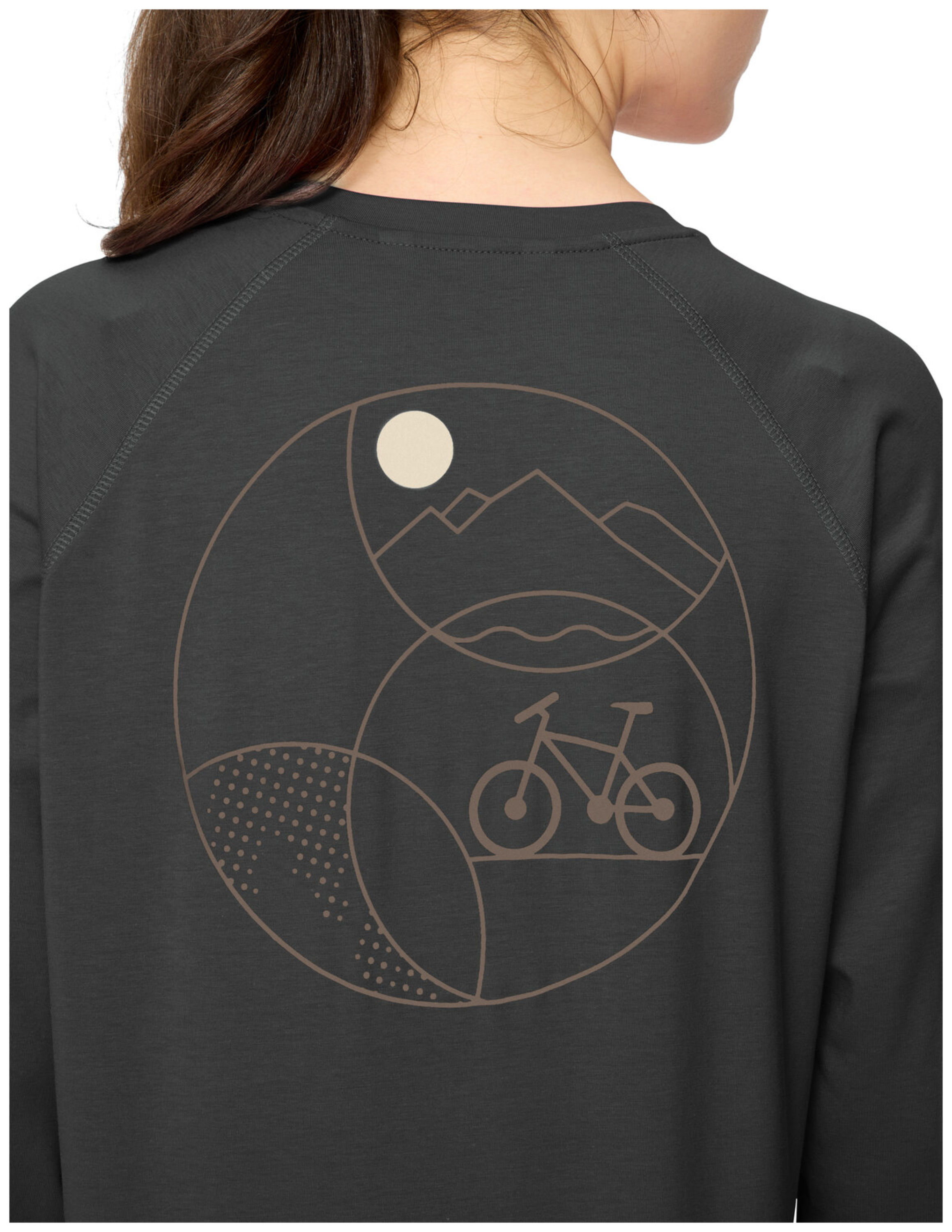 VAUDE Dames Fietser LS T-shirt grafiet