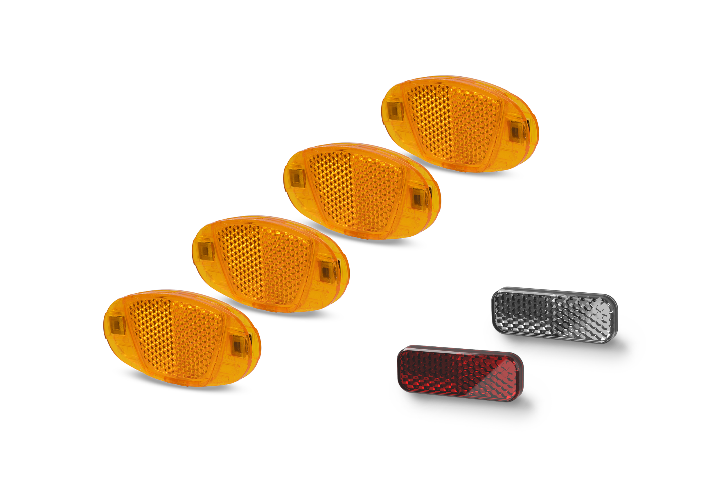 ACID reflectorset voor stuur / zadelpen