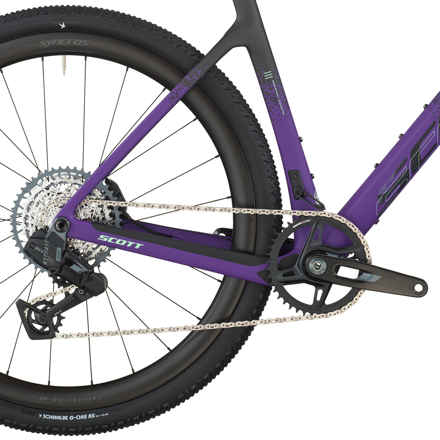 Scott Addict Gravel 20 carbon zwart/indigo paars